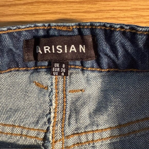 Parisian Distressed Boyfriend Jeans New w/ Tags Womens Size 4 (UK 8) - Picture 10 of 13